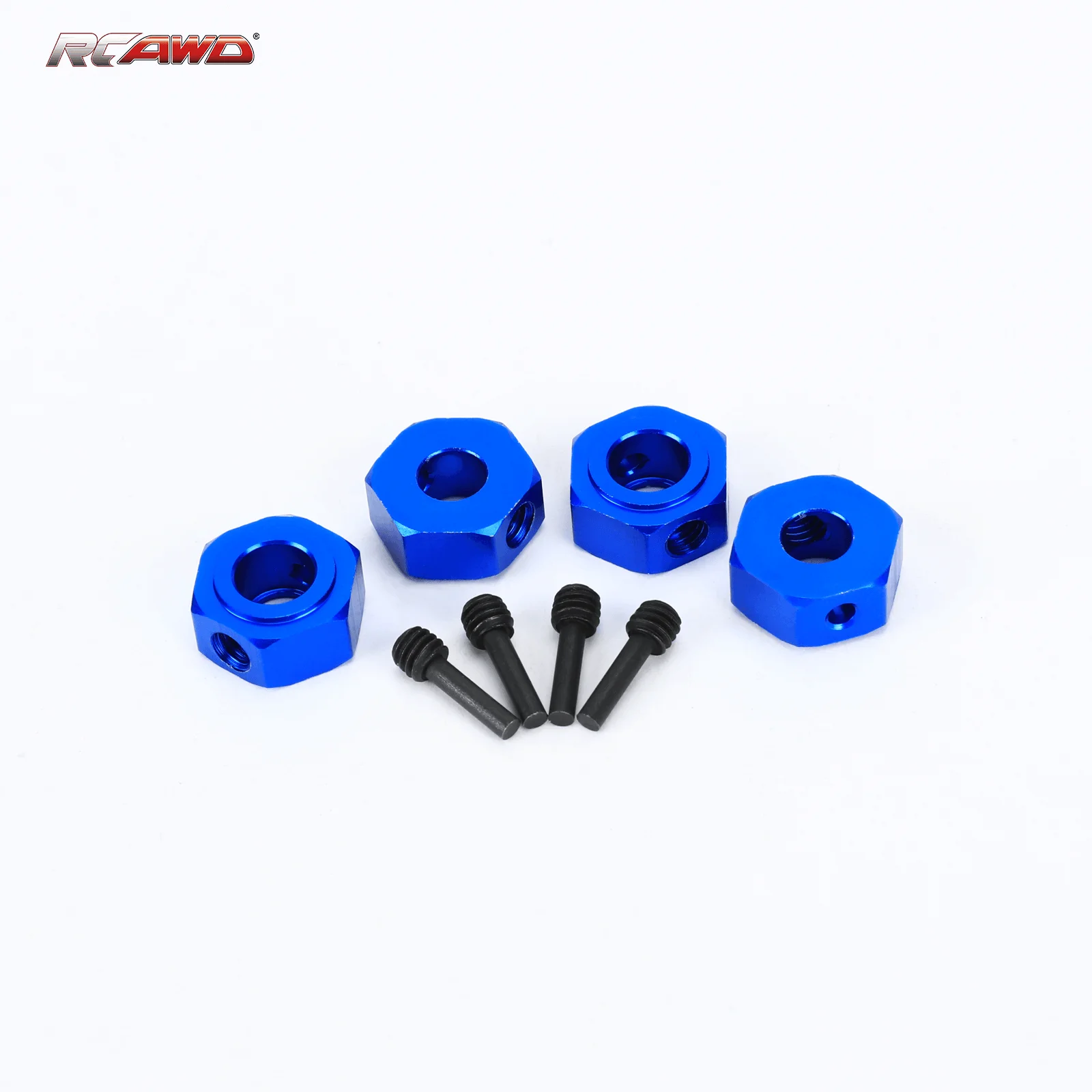 RCAWD koło Adapter sześciokątny sześciokątne zestaw przypinek do 1/10 LOSI Baja Rey 4WD 1/10 młotek Rey U4 Rock Racer ulepsza części