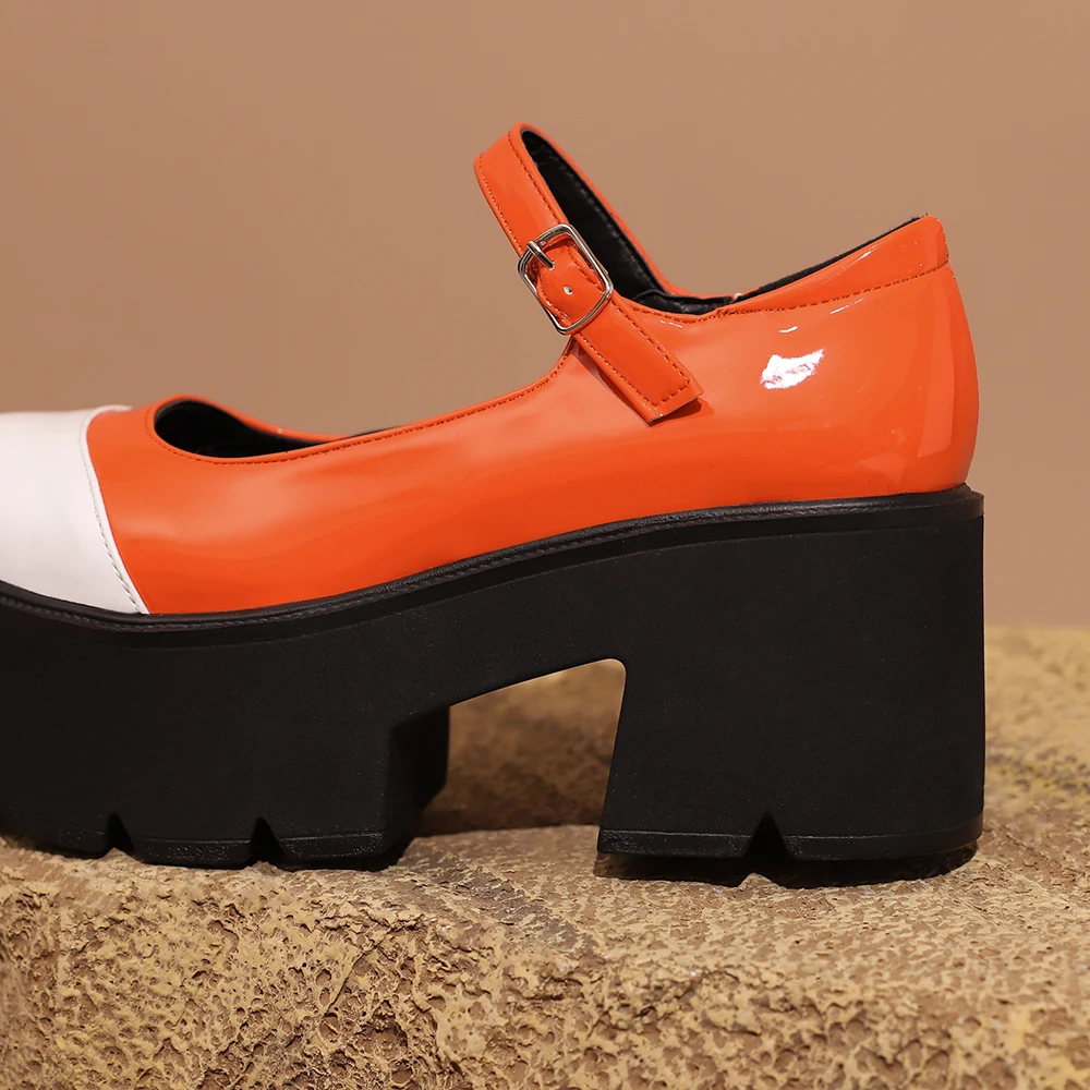 Lolita Shoes Women Japanese Cute Vintage Mary Janes Platform Waterproof Chunky High Heel College Student Female Wedge Footwear
