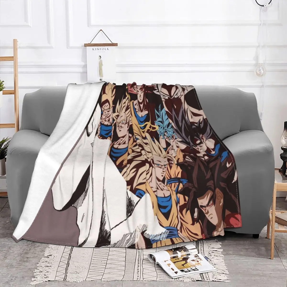 Dragon Ball Z Dragonball Anime Merch couverture légère mince flanelle jeter couvertures Relax peluche mince couette