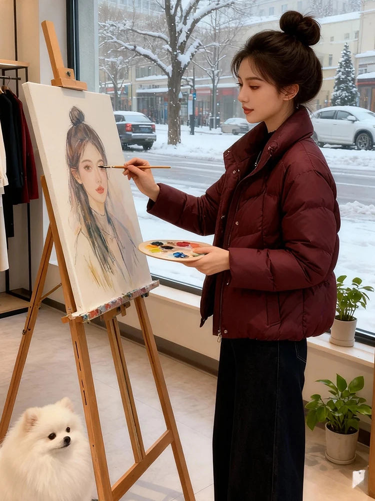 

Модная утепленная флисовая женская куртка свободного кроя, теплая зимняя верхняя одежда в корейском стиле, для повседневной носки, с молнией и вставками