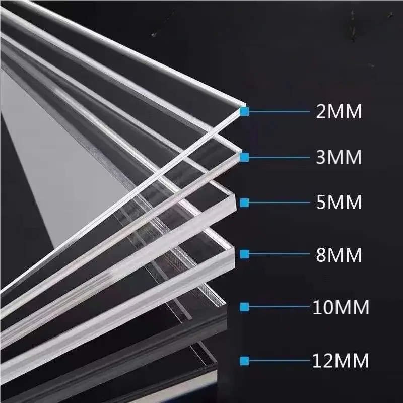 

Naxilai 1pcs Transparent Acrylic Sheet 20X50CM 6mm thick PC Refractory DIY Plastic Sheet Plexiglass Partitions
