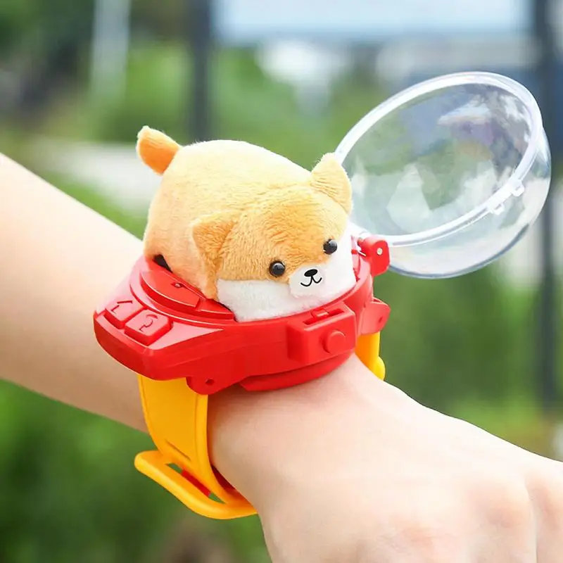 Watch Remote Control Car Toy Remote Control Play Car USB Charging Race Car Plush Dog Electric Toy 2.4GHZ Small Car Toy For Kids