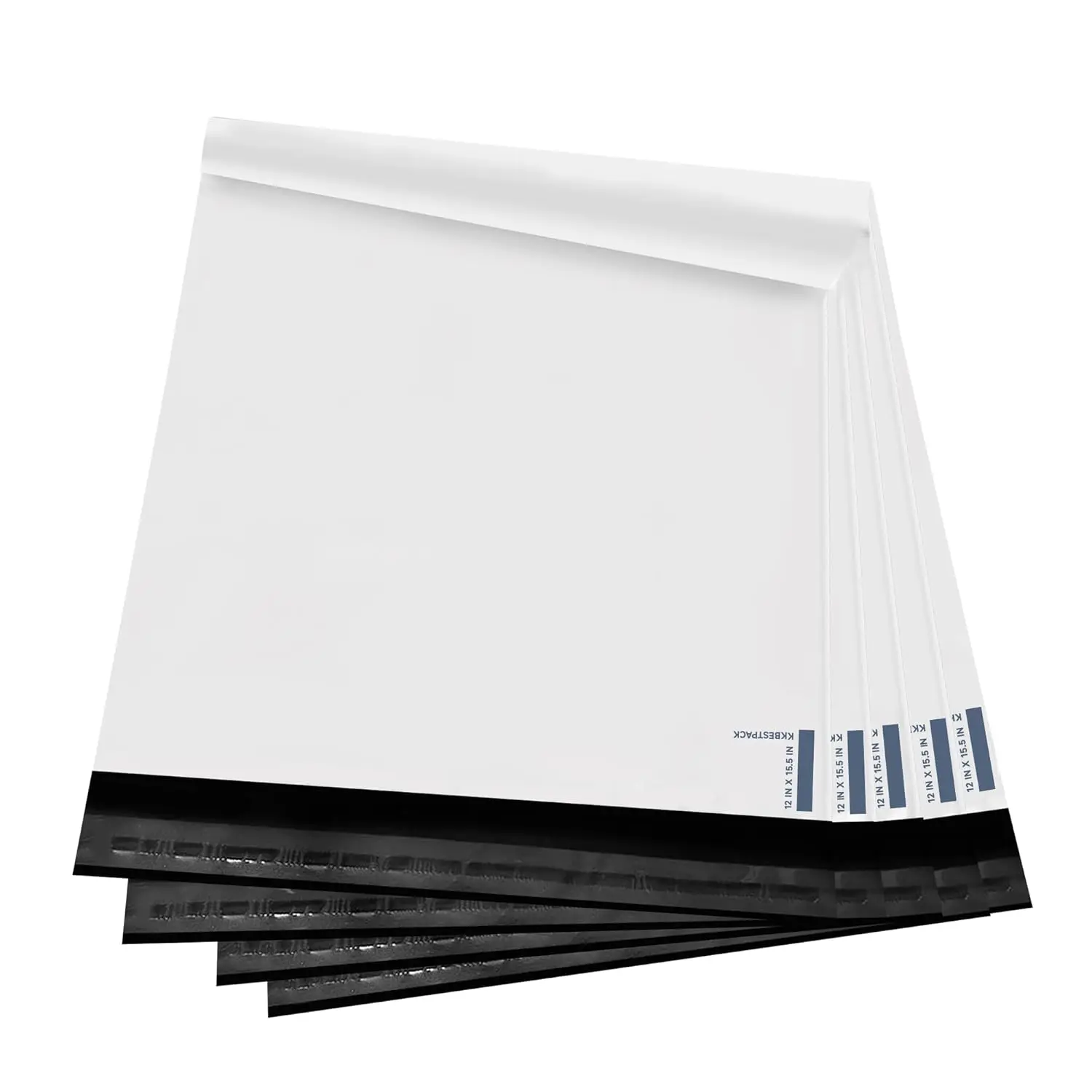 

Self-Sealing Poly Mailers Shipping Envelopes, 12x15.5 Inches, 100-Pack in White
