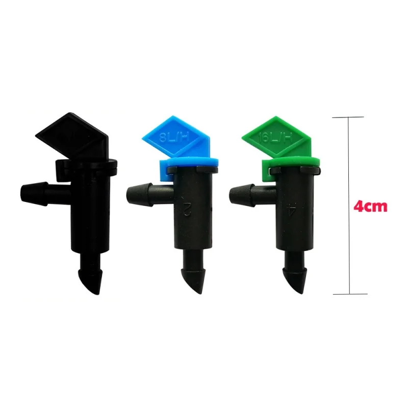 30Pcs Irrigation Drip Emitter 4L/8L/16L Flag Dripper Garden  1/4