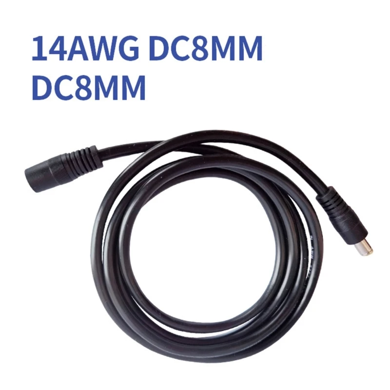 DC7909 7.9x0.9mm Male To Female Power Extension Cable 14AWG Solar Panel Connector DC7909 Wire For power Station