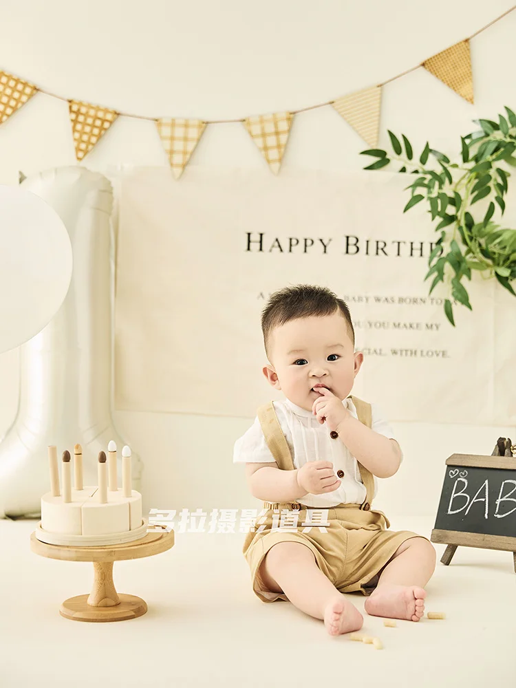 New Childrens Photography Clothing Props Birthday Theme Cinema Photos Baby Photos Clothing Weekly Photos  신생아촬영