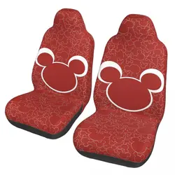 Mickey Mouse Car Accessories Front Seat Covers for Vehicles Breathable Universal Fit Seat Covers for Car Suv Van