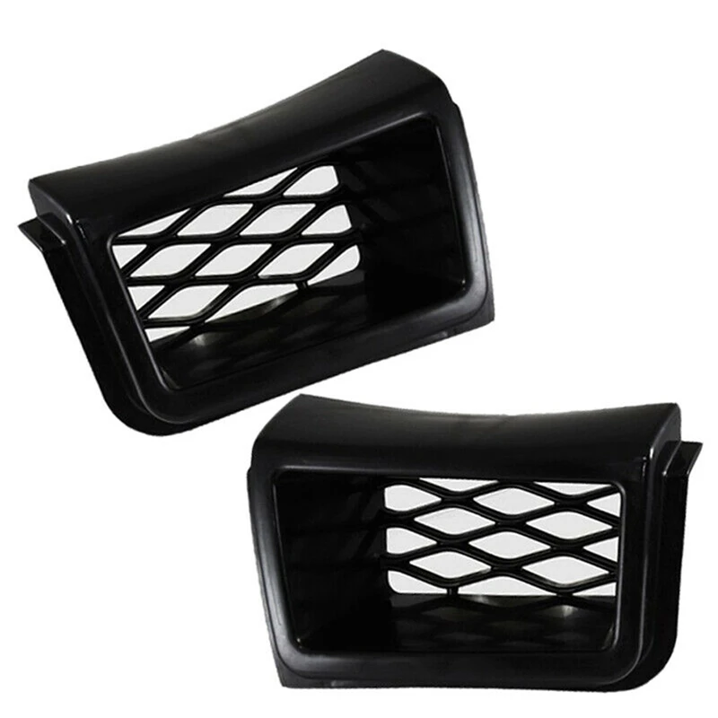 2Pcs Front Bumper Grille Cover Trim For Chevy Silverado 1500 2003-2007 SS-Style Mesh Grille Caliper Car Accessories