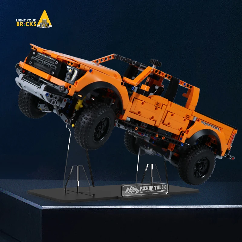 Technical 1:10 F-150 Forded Raptors Off-road Vehicle Building Blocks Pickup Truck Car Model Assemble  Bricks Toys for Kids Gift