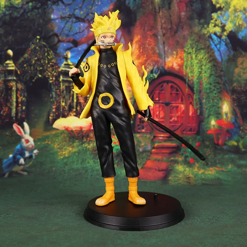 Anime Naruto figura modello mobile Naruto Sasuke Guy Doll Collection ornamenti modello in scala giocattoli cartone animato regalo di compleanno di natale