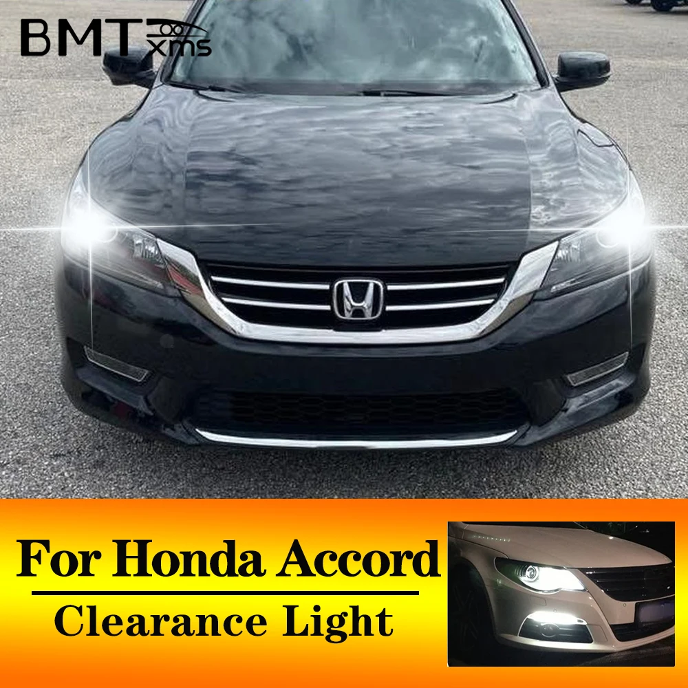 BMTxms 2Pcs T10 W5W LED Clearance Light Bulbs Parking Lamp For Honda Accord 5 6 7 8 1993-2006 2007 2008 2009 2010 2011 2012 2013