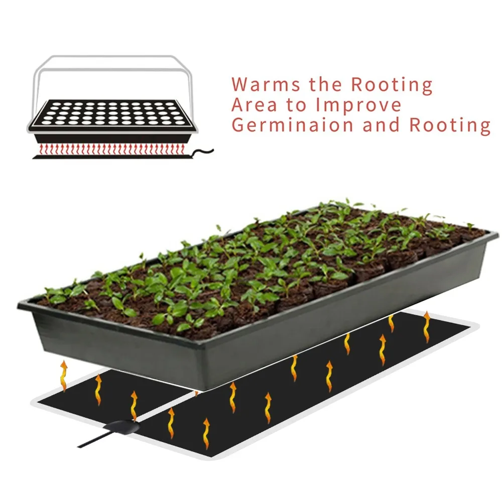 5~28W Seedling Heat Mat Plant Seed 220V~240V Germination Propagation Warm Pad Anti-cold Plant Flower Vegetable Heating Pad