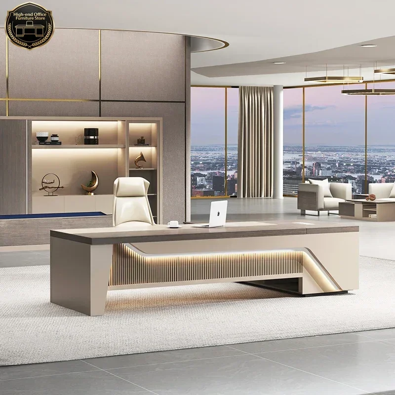 Large Storage Office Desk Bedroom Modern Luxury Home Computer Office Desk Storage Drawers Writing Mesa Ordenador Furniture