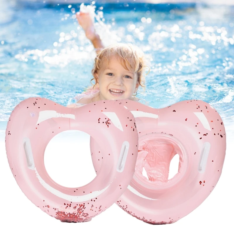 Love Heart Swimming Rings Toy Inflatable Swims Rings Swimming Pool Float Rings Swimming Hoop Inflatable Pool Float