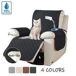 Waterproof Recliner Chair Cover Armchairs Slipcover, Sofa Cover with Adjustable Elastic Strap Furniture Protector Pet Sofa Cover