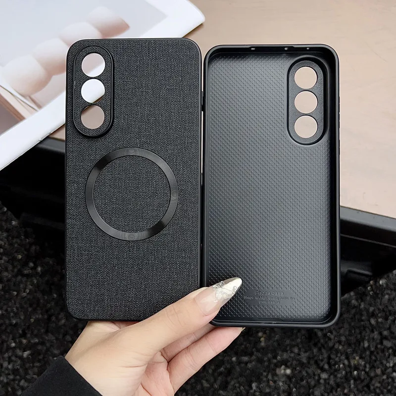 

Для OnePlus ACE 5 Ultra, магнитный чехол Nord 5, ELVEV, ткань с защитой от отпечатков пальцев, фетровая ткань, жесткий чехол для телефона на присоске из искусственной кожи