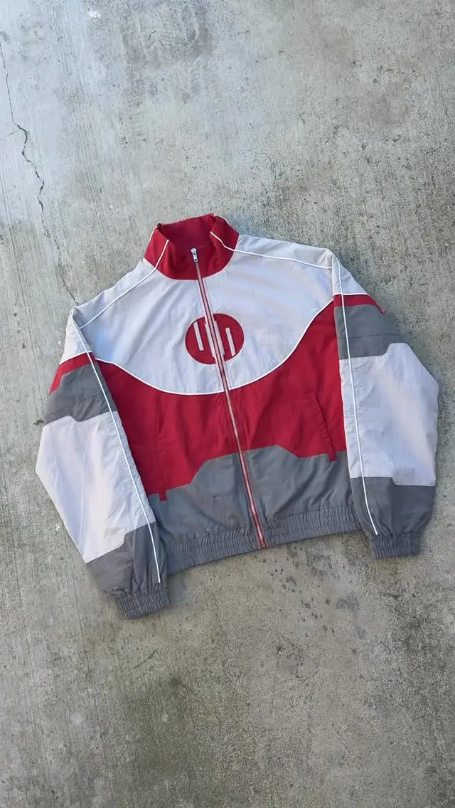 Y2K Loose Red White Spliced Bomber Jacket Oversized Zipper Racing Jacket Men Women Casual Sports Light Jackets Windproof Coat 9 Sf9de371f07e44ca4a9e68739092453fc2