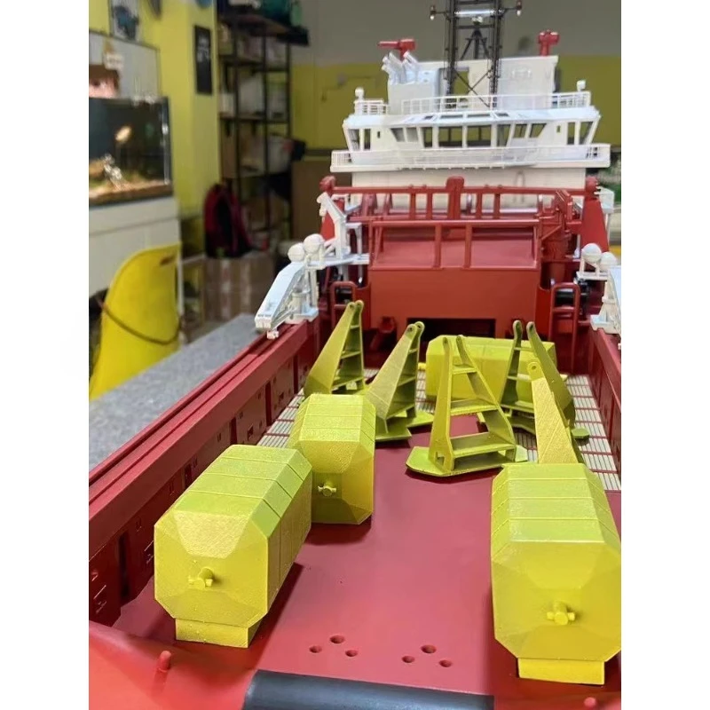 تجميع RC قارب أطقم منمذجة 1/100 مرساة كما AHTS Tug UT 712 لتقوم بها بنفسك طباعة ثلاثية الأبعاد اختياري المنتج النهائي