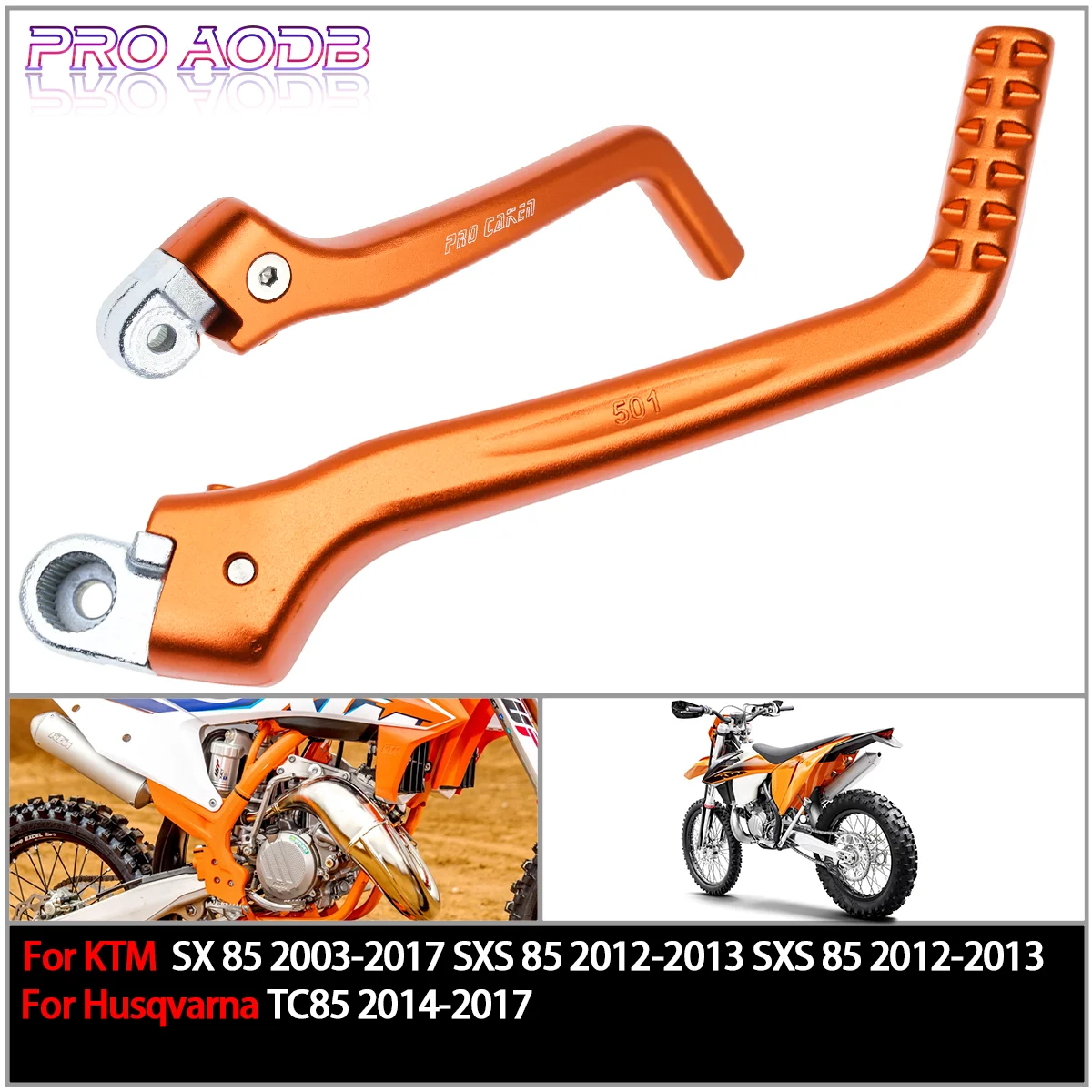 

CNC Forged Kick Start Starter Lever Pedal For KTM SX85 2003-2017 SXS85 2012-2013 SX105 2004-2011 For Husqvarna TC85 14-2017