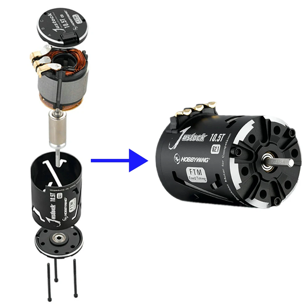 HobbyWing XERUN XR10 Justock G2.1 60A bezszczotkowy ESC indukcyjne i 3650 zestaw silnika do samochodów treningowych poza wyścigi drogowe