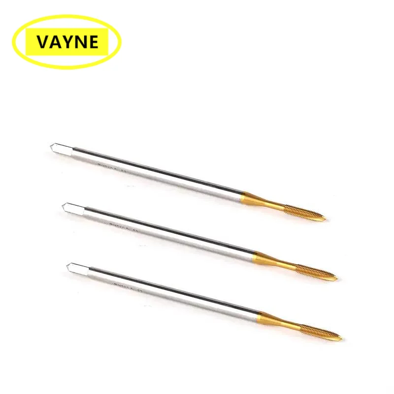 American Lengthening Spiral Pointed Tap For aluminum With Tin Machine UNC UNF0-80/6-32 10-24 3/8 5/16 X100L Screw Thread Tap