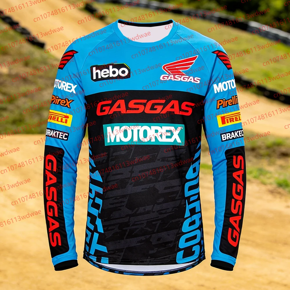 Spanish Cycling Brand GASGAS Motorcycle Racing Suits For Outdoor Summer Motorcycle Competitions Training Quick-drying Jerseys