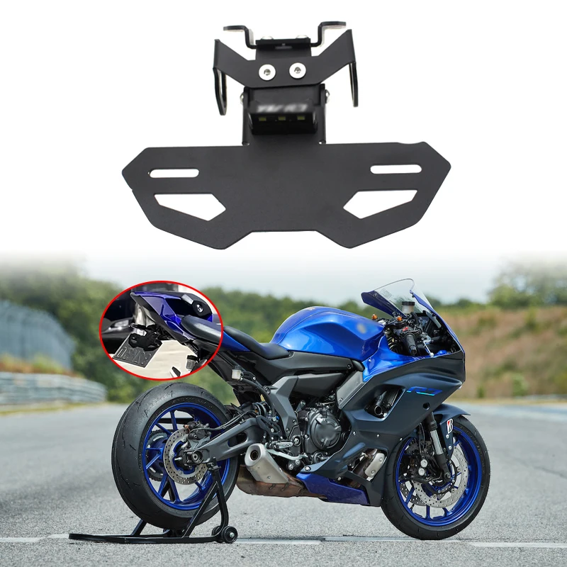 

Tail Tidy Fender Eliminator Rear License Plate Holder Bracket Led Light For YAMAHA YZFR7 YZF FZ07 MT07 FZ-07 2024 Motorcycle