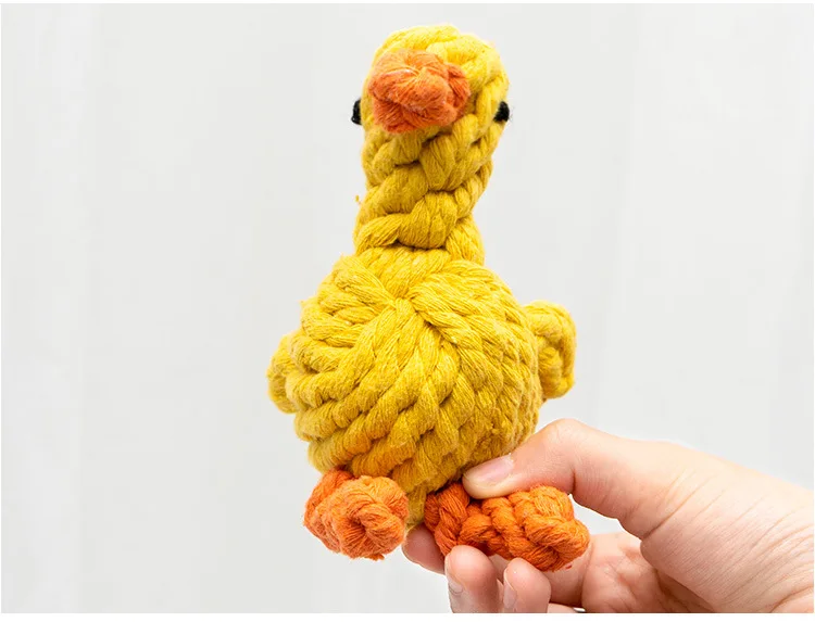 1 Stück Bissfestes Hundespielzeug für Kleine Hunde, Zahnreinigungsspielzeug, Welpen-Seilball, Spielzeug für Hunde und Haustiere – Detail 8