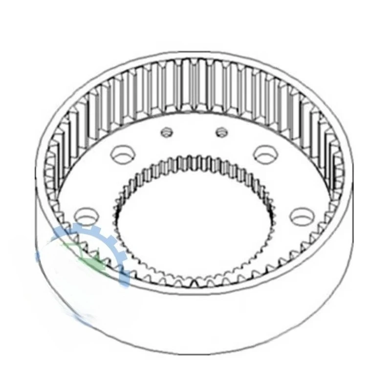 Front Axle Planetary Ring Gear T141486 83958508 4472354201 Transmission Spare Part Compatible with JD Tractor