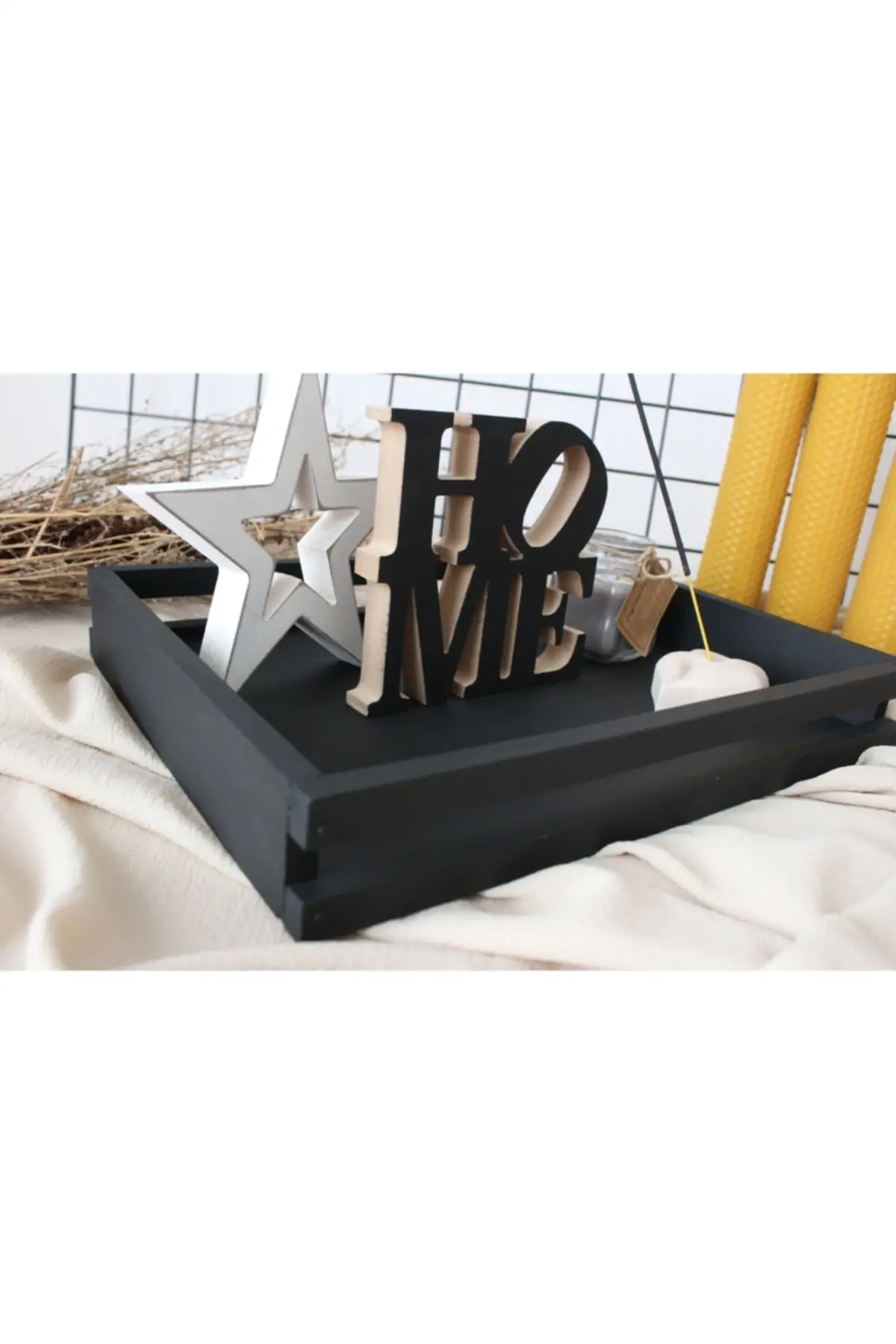 Decorative wooden tray-black luxury 2022 tray Tea tray Tea tray