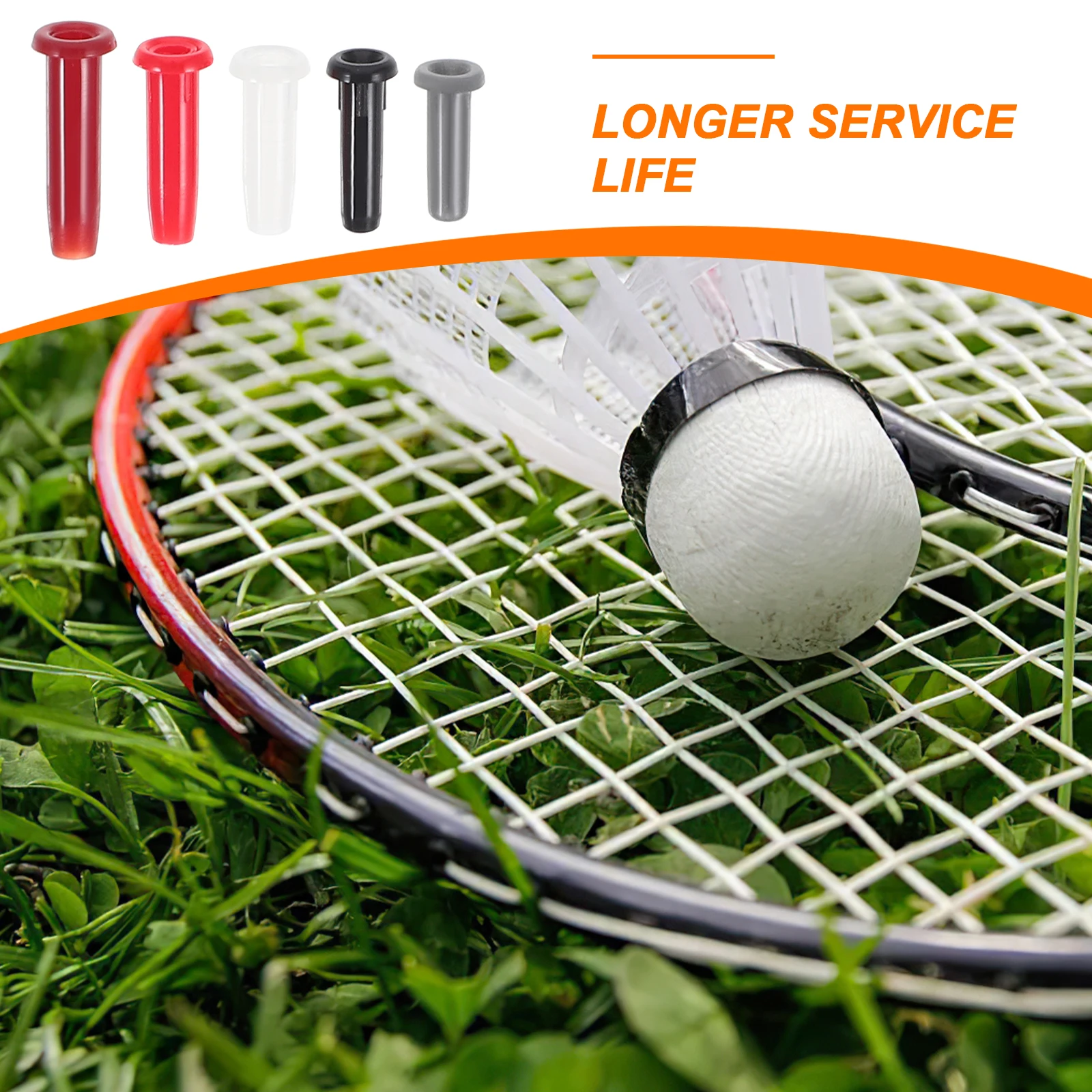 

1Pack Racket String Tubing Protective Tube for Badminton Racquet Heavy Duty Nylon Cord Guard with Double Connections No Tools