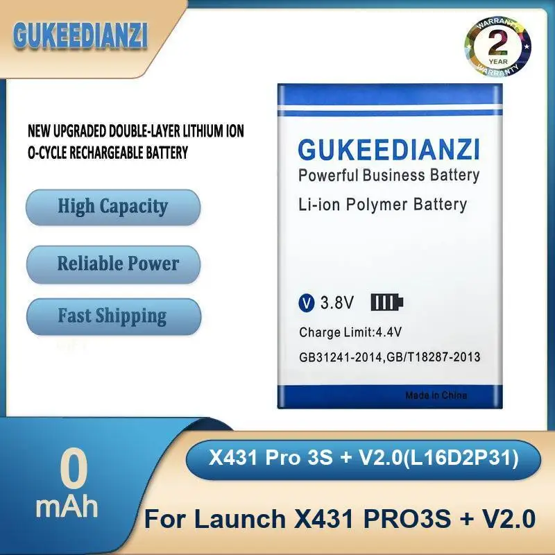 Battery For Launch X431 PRO3S + V2.0 PADV PAD5 Car diagnostic instrument