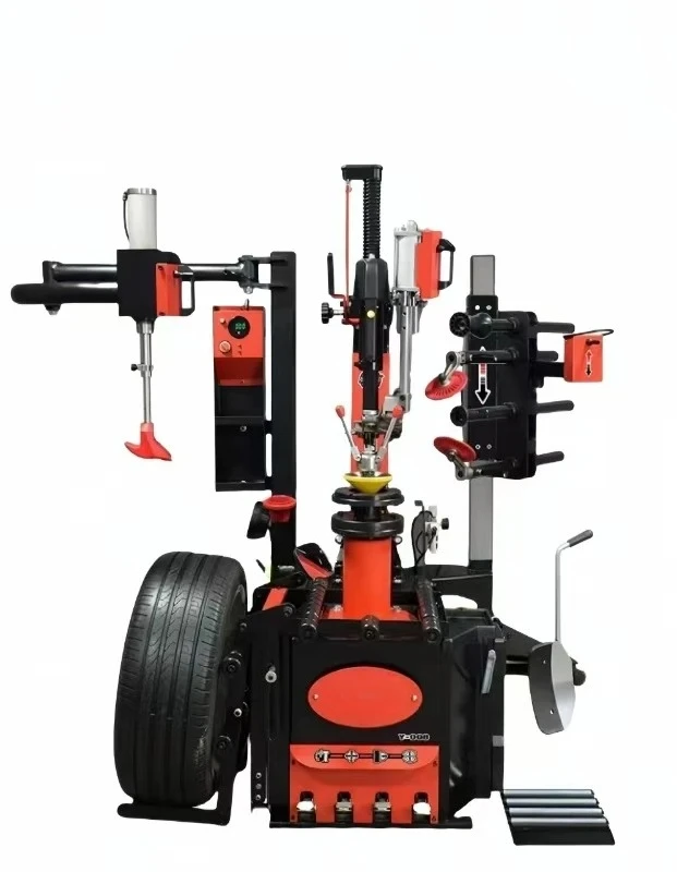 28 Inch Luxury Auto Non Touch Tire Changer Machine Full Auto with Tire Lifter and Tire Picker No Pry Bar and No Disc Swing Arm