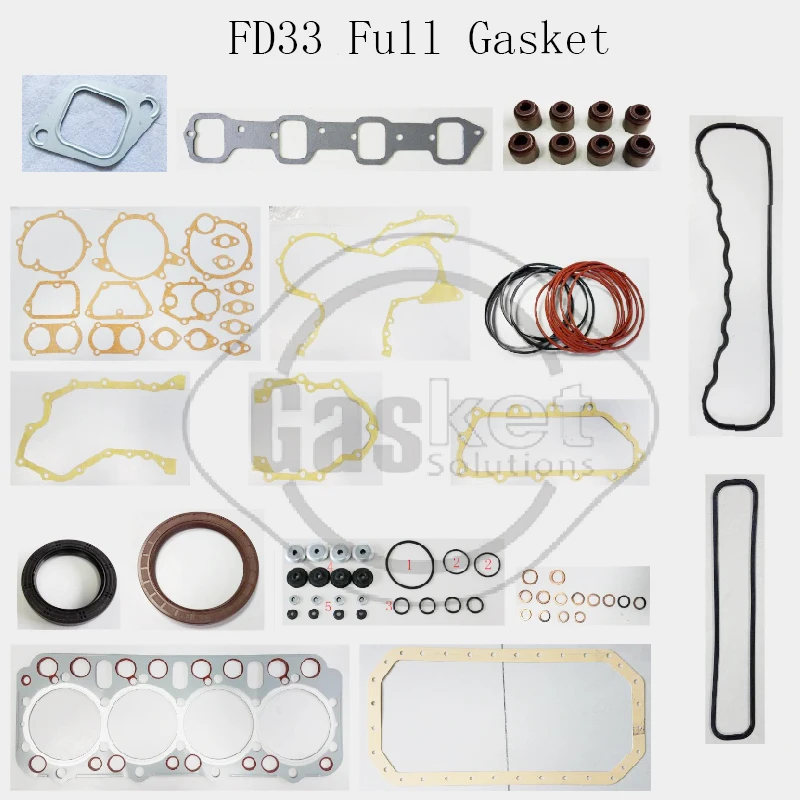 FD33 Full Gasket Kit Metal For Nissan forklift engine Drable Accessories