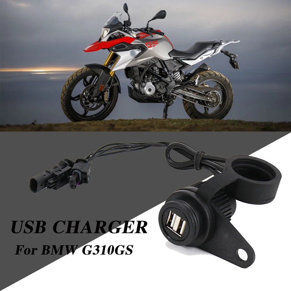 

USB Double Socket NEW Motorcycle Accessories For BMW G310GS G 310 GS G 310GS With Lossless Line