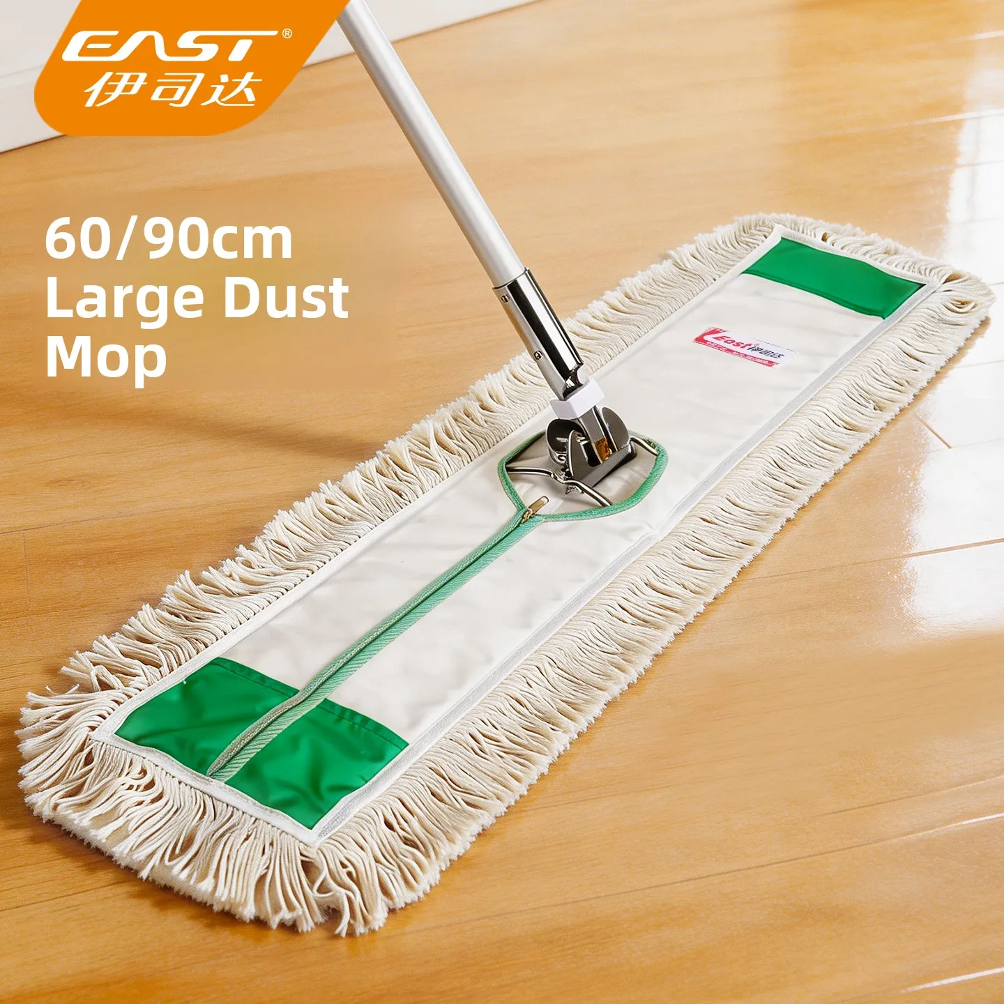 large-size-flat-mop-commercial-hotel-l-cleaning-tool-aluminum-rod-durable-cotton-cloth-easy-to-wa-for-gym-store-cleaning