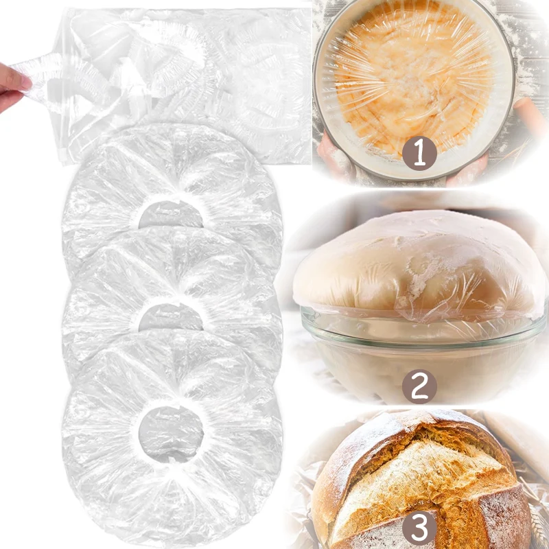 

Bowl Covers for Bread Proofing Reusable Elastic Sourdough Bread Baking Cover Tretchable Plastic Wrap for Storage Containers
