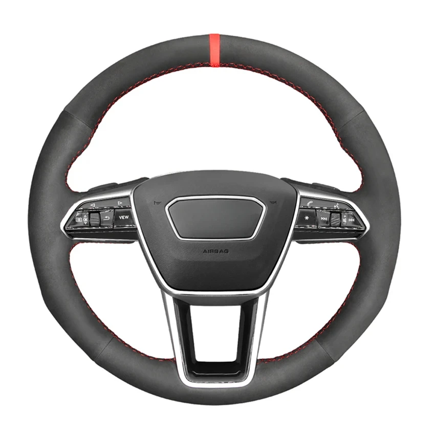 Искусственная замша черного цвета для Audi E-Tron A6 RS6 Avant A7 RS7 Allroad 2018-2022 S6 C8 S7 4K8 2019-2022