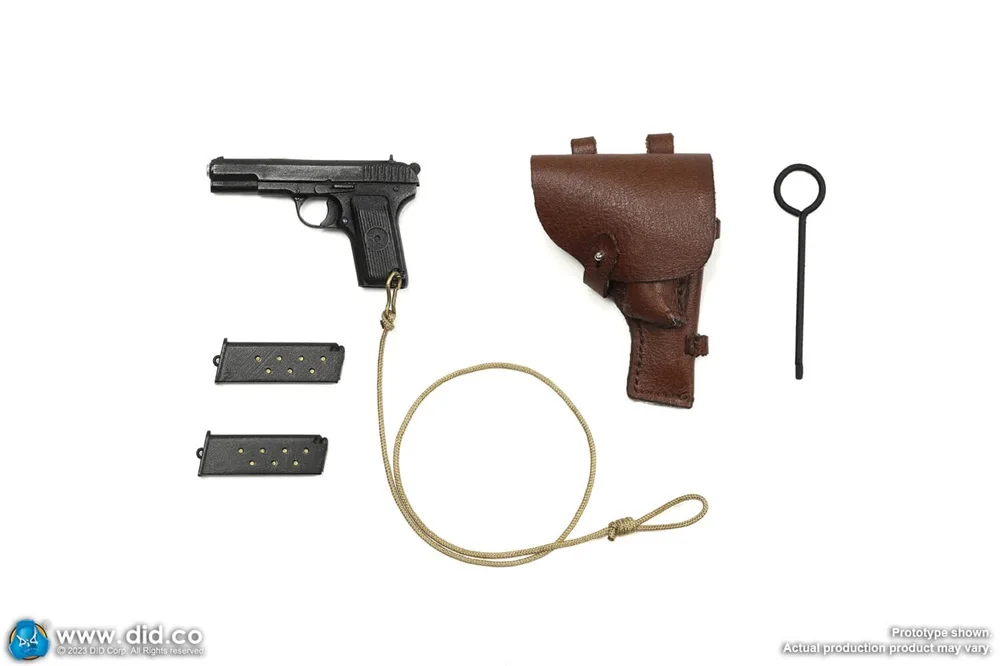 

1/6 DID R80173 WWII Series Soviet Army Soldier General Warrior The Secondary Weapon with Leather Holster Clips Bag For Collect