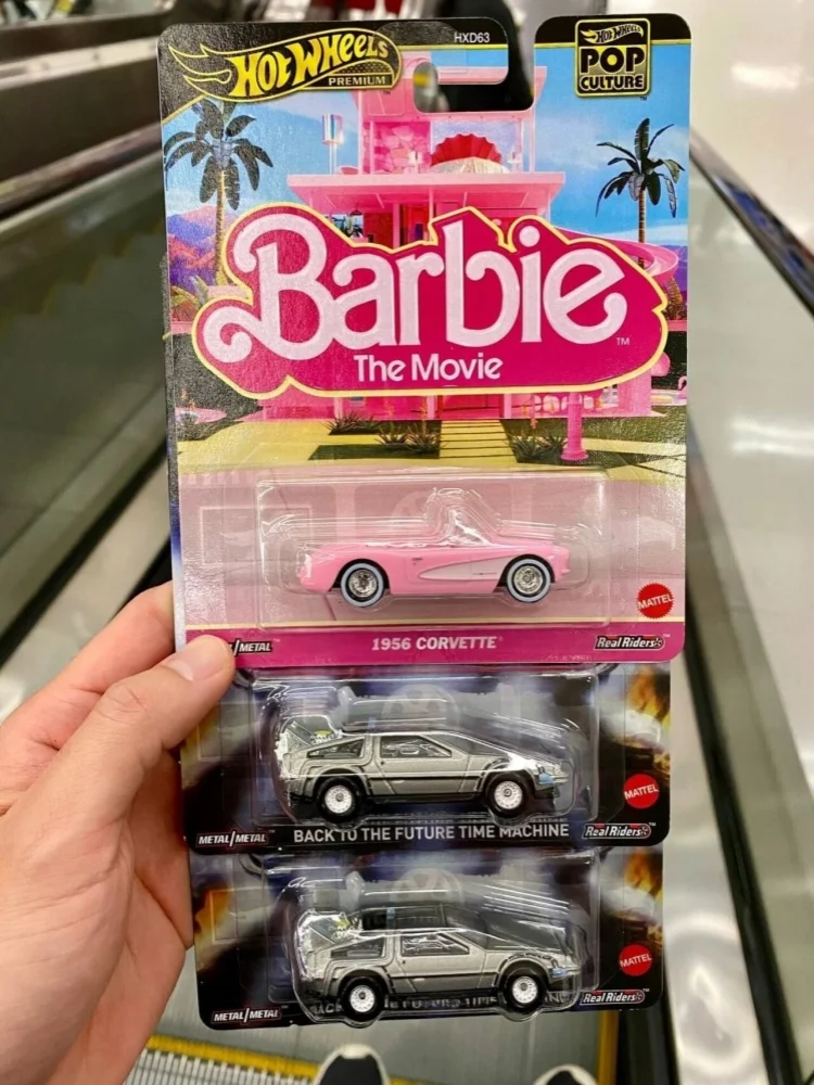 Premium 2025 Pop Hot Wheels Culture 1/64 modèle de voiture Hotwheels retour vers le futur Mutt découpes Van Corvette cadeaux de collection Boytoy