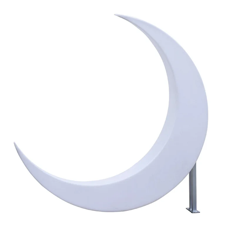 

Luminous moon light Outdoor scenic leisure courtyard B & B decorative light Internet celebrity recliner Solar oversized crescent