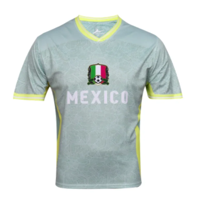 

Suruida Hot Selling Men's Mexico Soccer Jersey Short Sleeves Casual Football Shirt High Quality Digital Printing Soccer Shirt