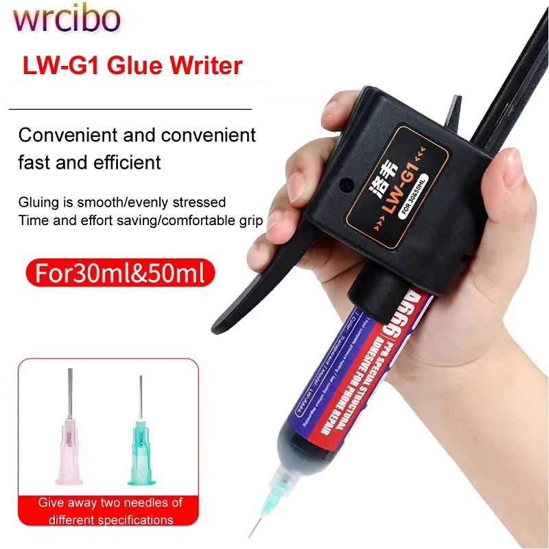 

Luowei LW-G1 Manual Pusher Welding Oil Hand Pressure Booster For 30CC/55CC AB Glue Soldering Flux Dispensing Glue Caulking Gun