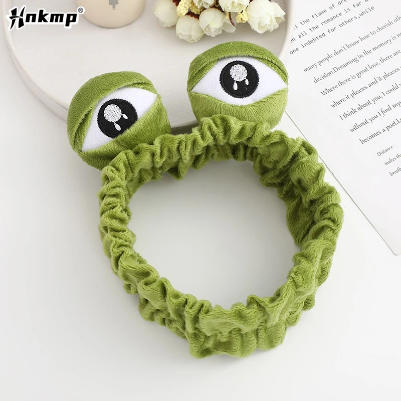 Sad Frog Sleep Mask Eyeshade Plush Eye Cover Travel Relax Gift Blindfold Cute Patches Cartoon Sleeping Mask for Kid Adult