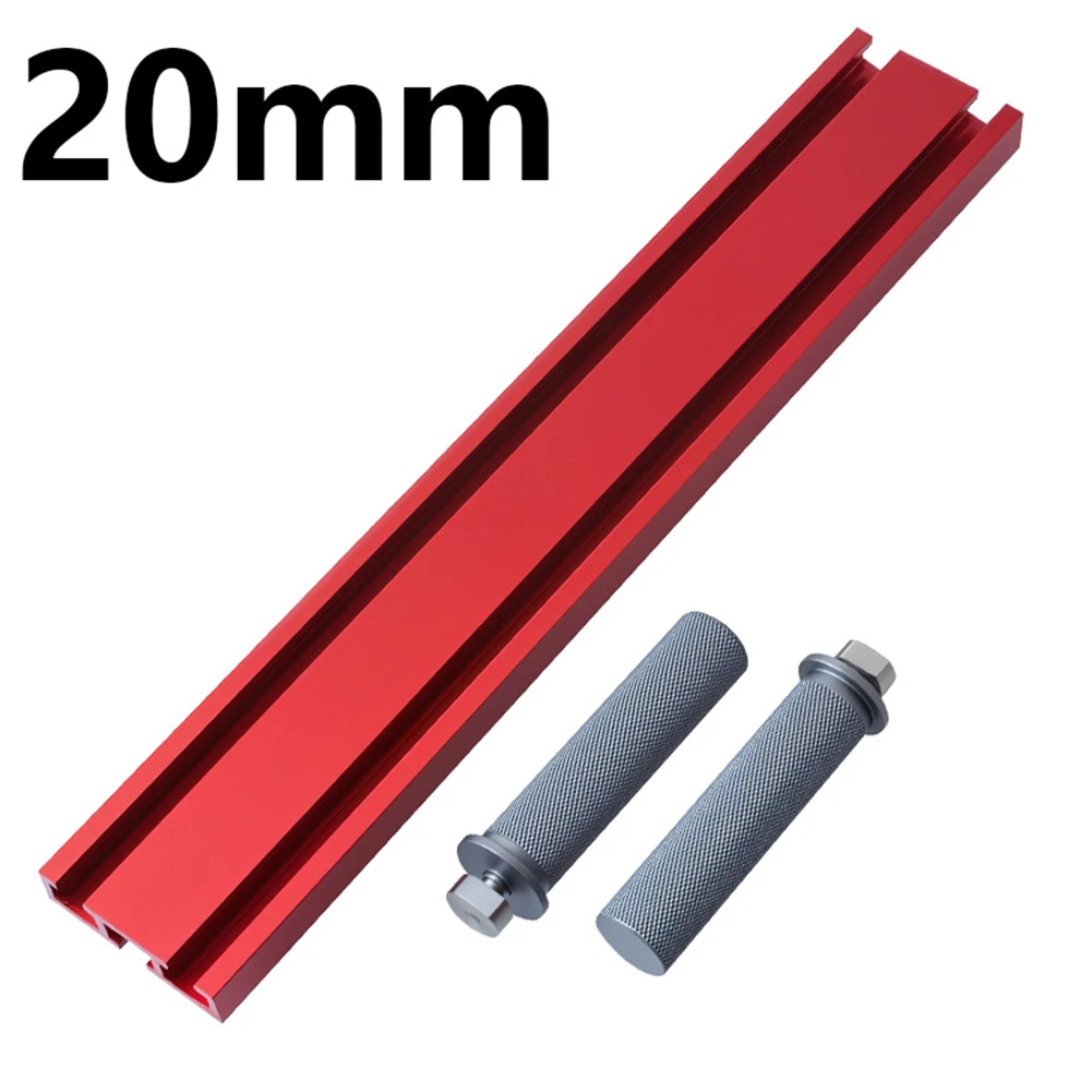 1920mm Aluminum Alloy Sliding Slot Fence Kit for Woodworking Tables Workbenches with Adjustable Clamping and Stop Blocks