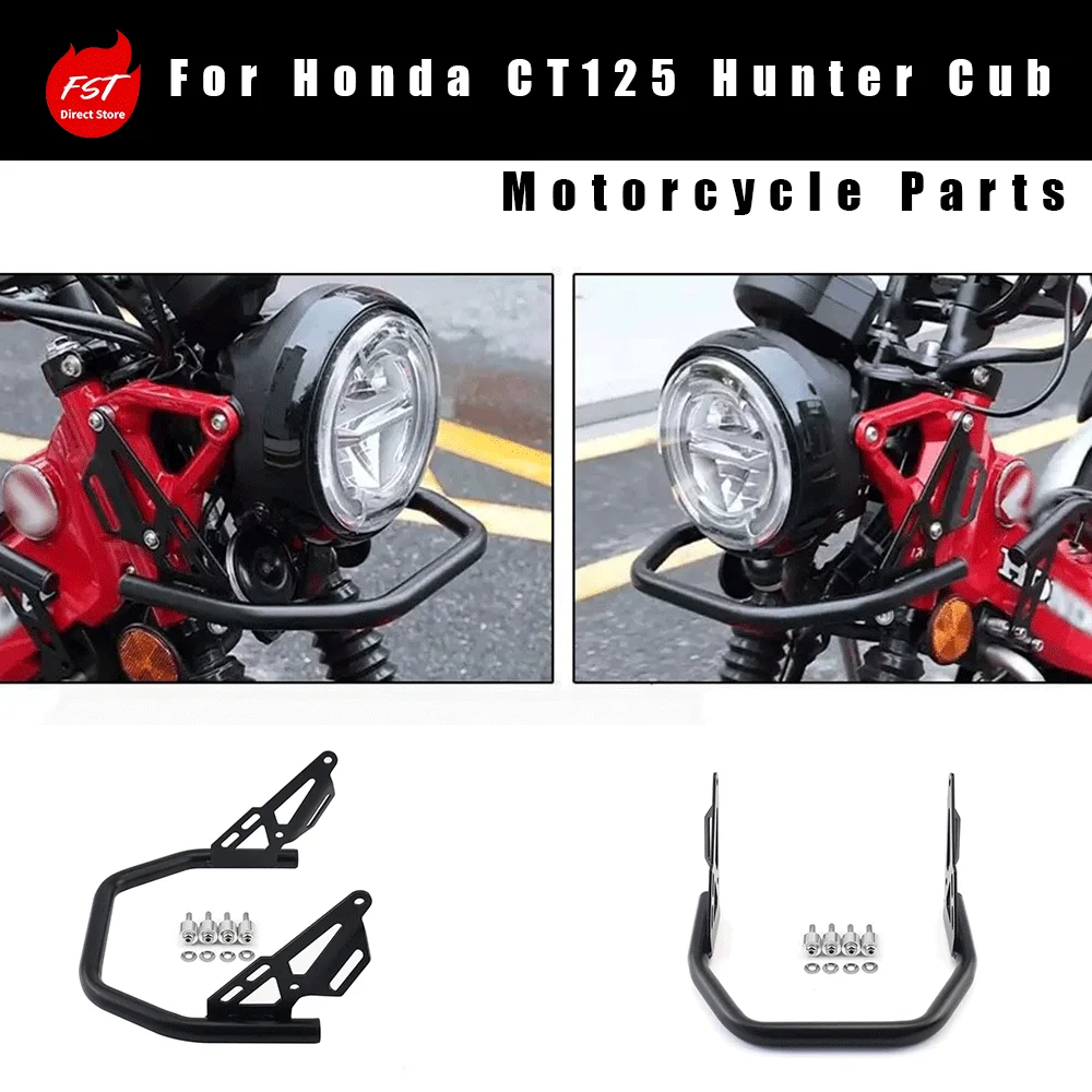 For Honda CT125 Hunter Cub: Headlight Guard / Bumper / Protective Bar