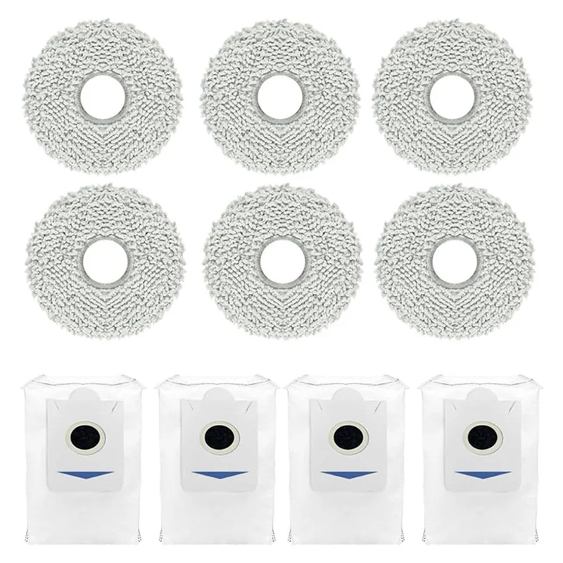 Abbk-adequado para ecovacs x5 pro varrendo robô acessórios mop saco de pó mop consumíveis rolo lateral escova elementos de filtro