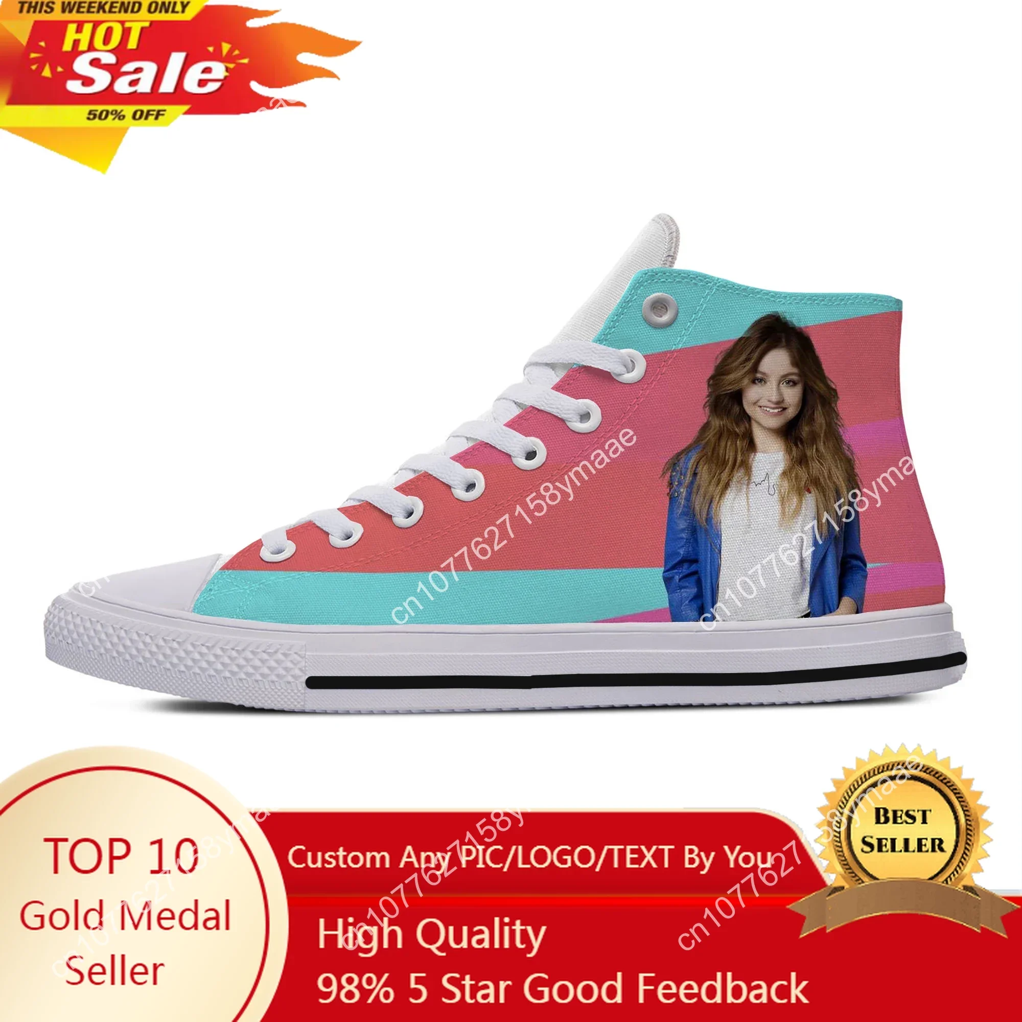 

Hot Summer Soy Luna Girl Printing Cute Novelty Design Lightweight High Top Canvas Shoes Men Women Casual Breathable Sneakers