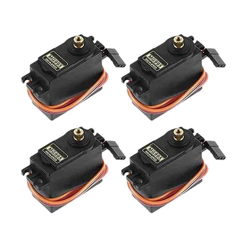 8PCS Servo Motor For MG995 Control Angle180 Metal Gear Servo 20KG High Speed Torque Servo Motor For Smart Car Robot-AT36