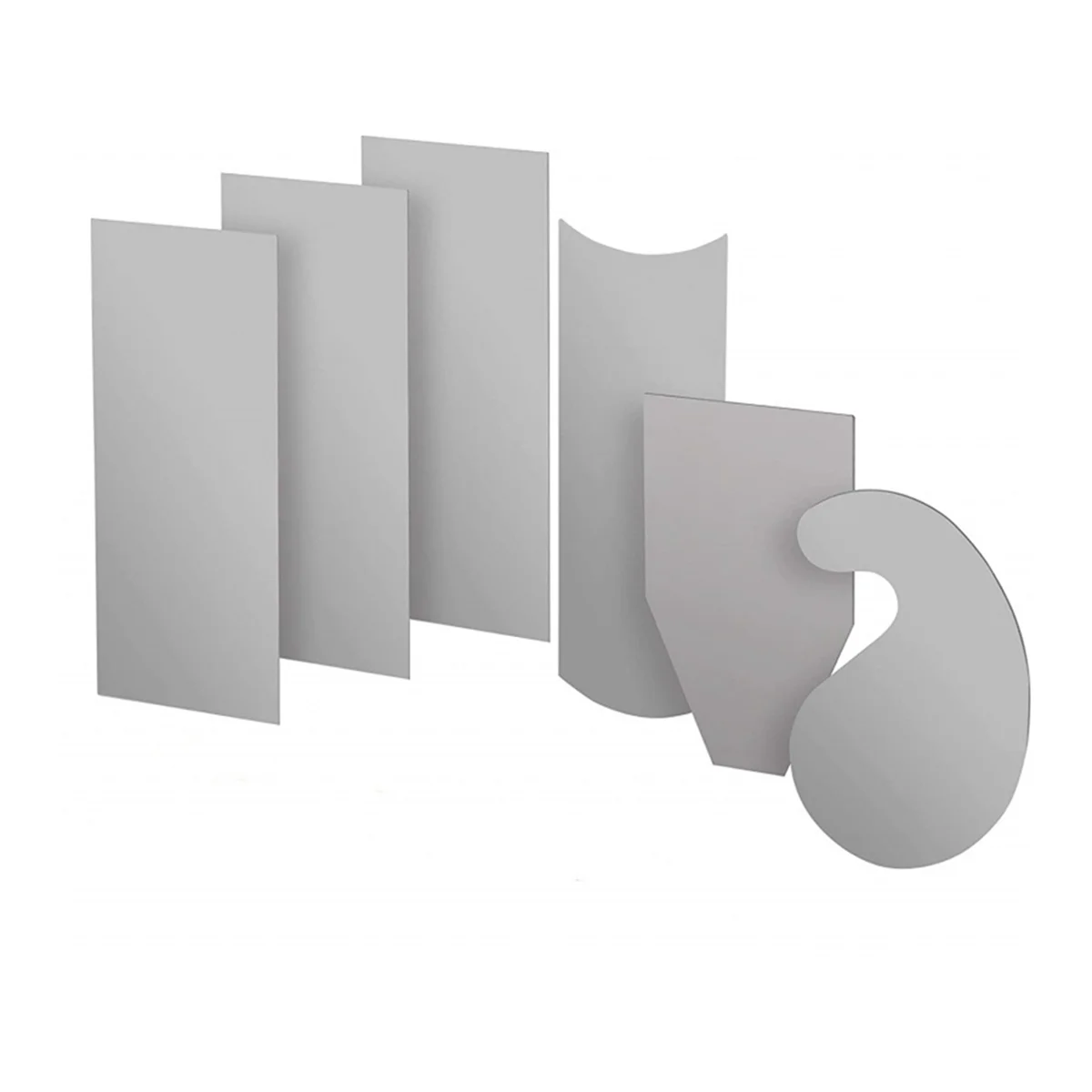 card scraper 6 Piece Multi-Shaped Card Scraper Woodworking Set 3 Rectangle 1 Beveled 1 Curved and 1 Gooseneck Wood Scraper